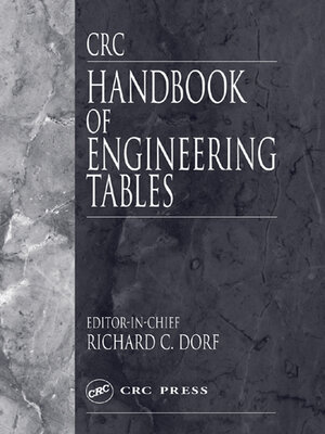 cover image of CRC Handbook of Engineering Tables